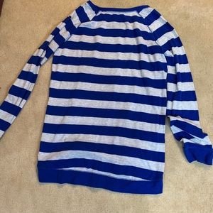 Beautiful blue and gray long sleeve shirt